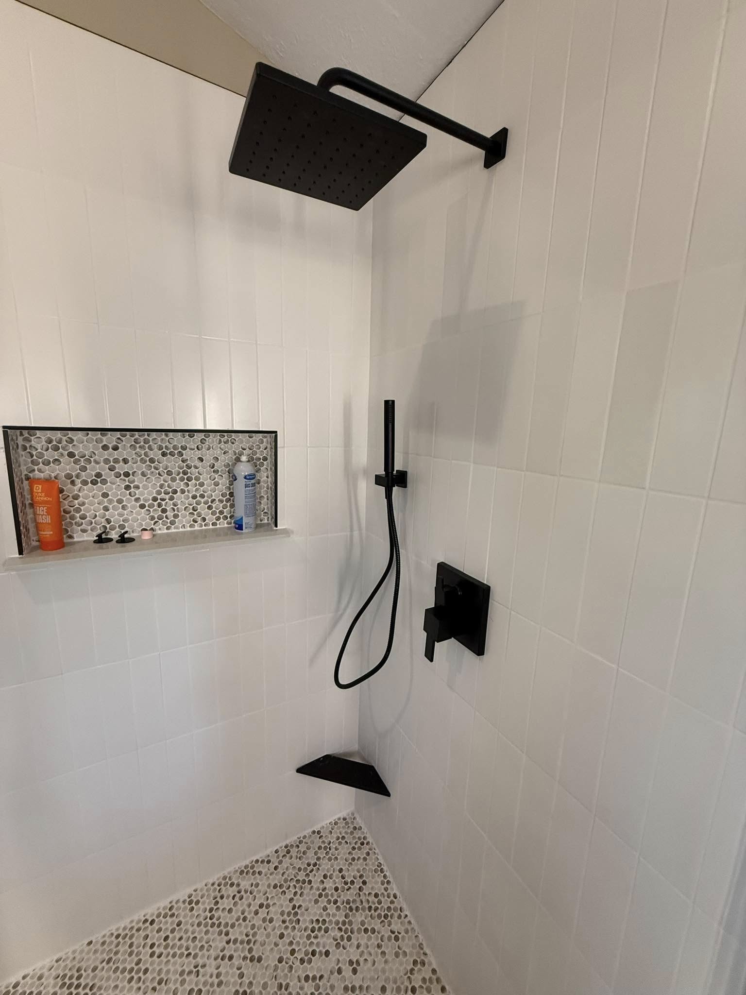 Modern bathroom renovation Fishers Indiana