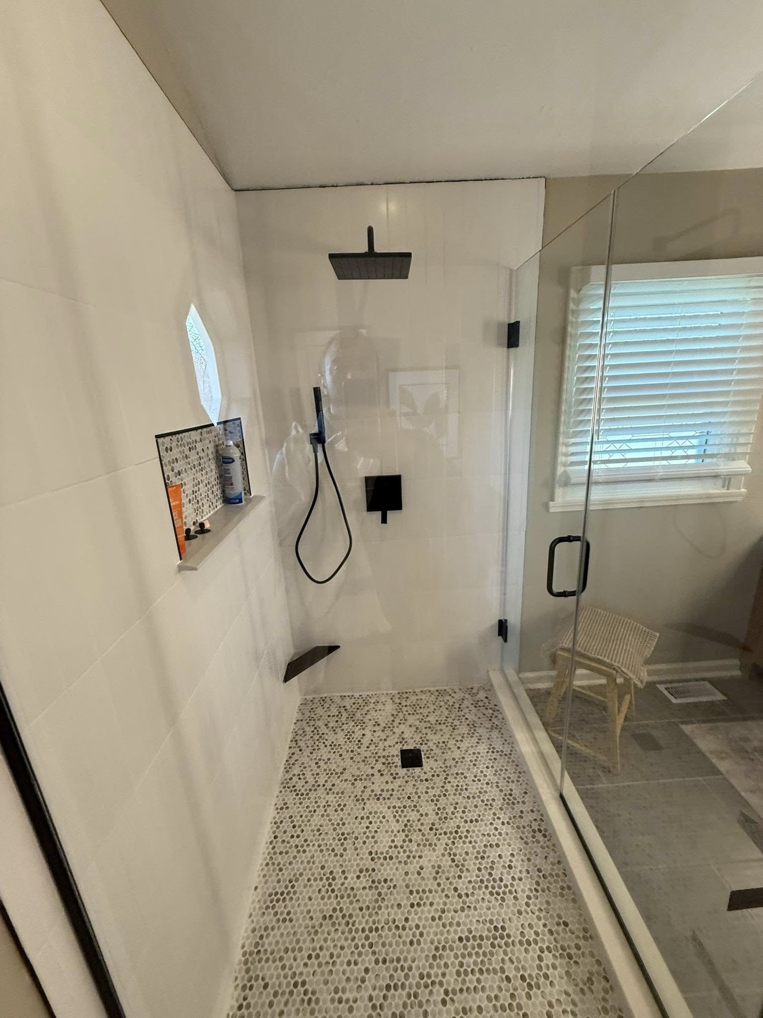 Completed bathroom remodel Fishers IN