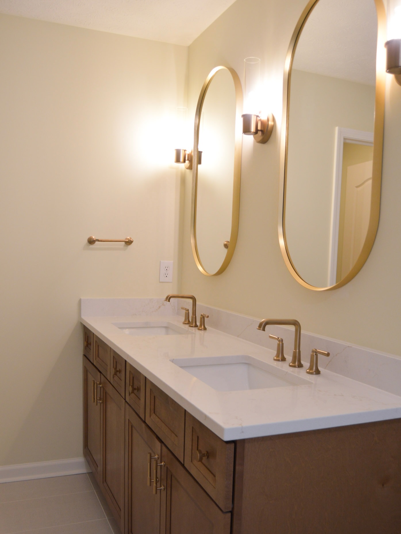 Spa inspired bathroom renovation Fishers IN