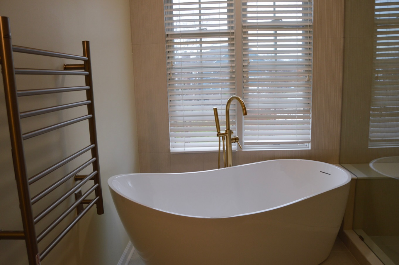 Completed spa retreat bathroom Fishers IN