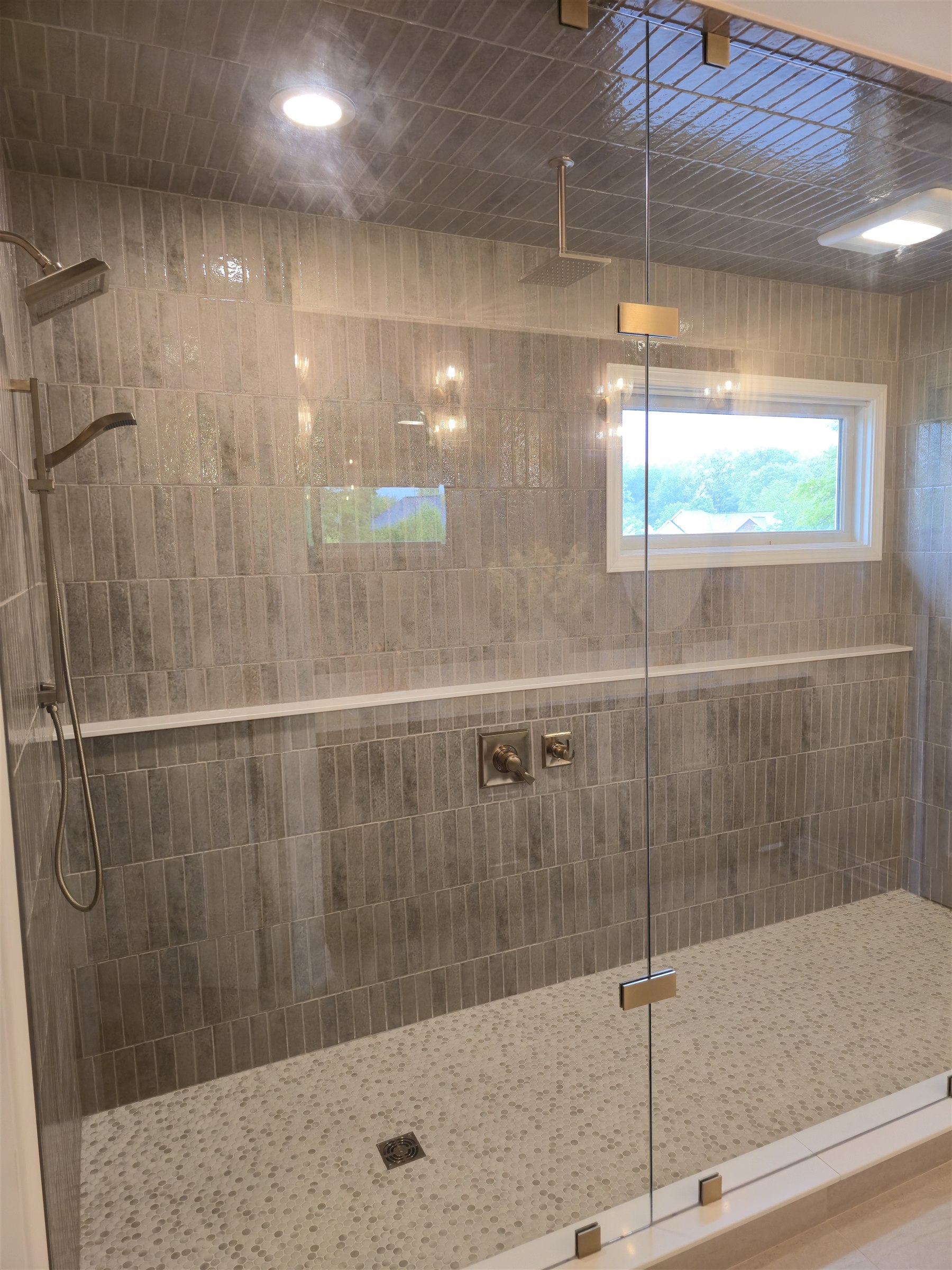 Wet room master bathroom remodel in Fishers Indiana