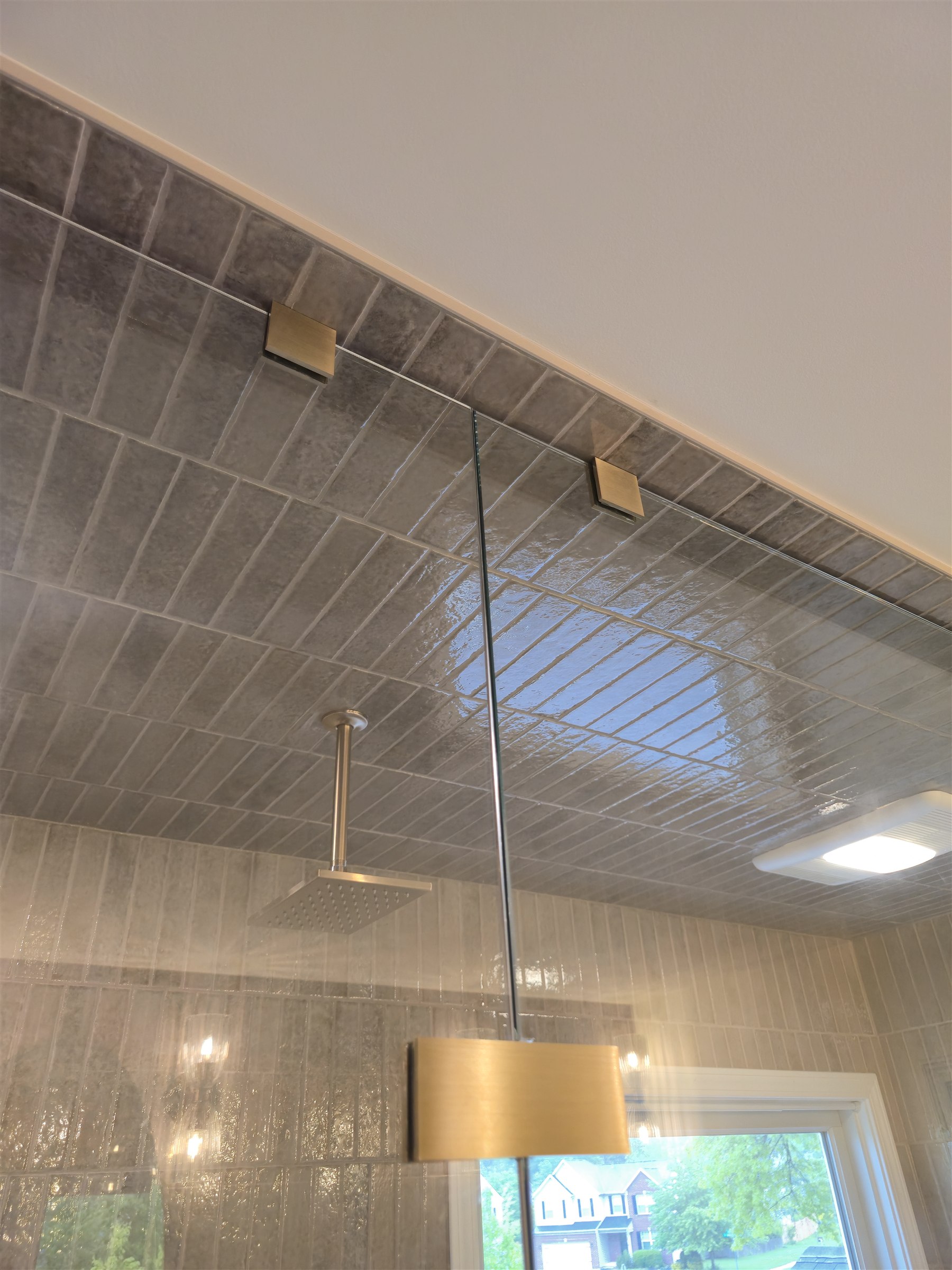 Completed wet room master bathroom remodel Fishers IN