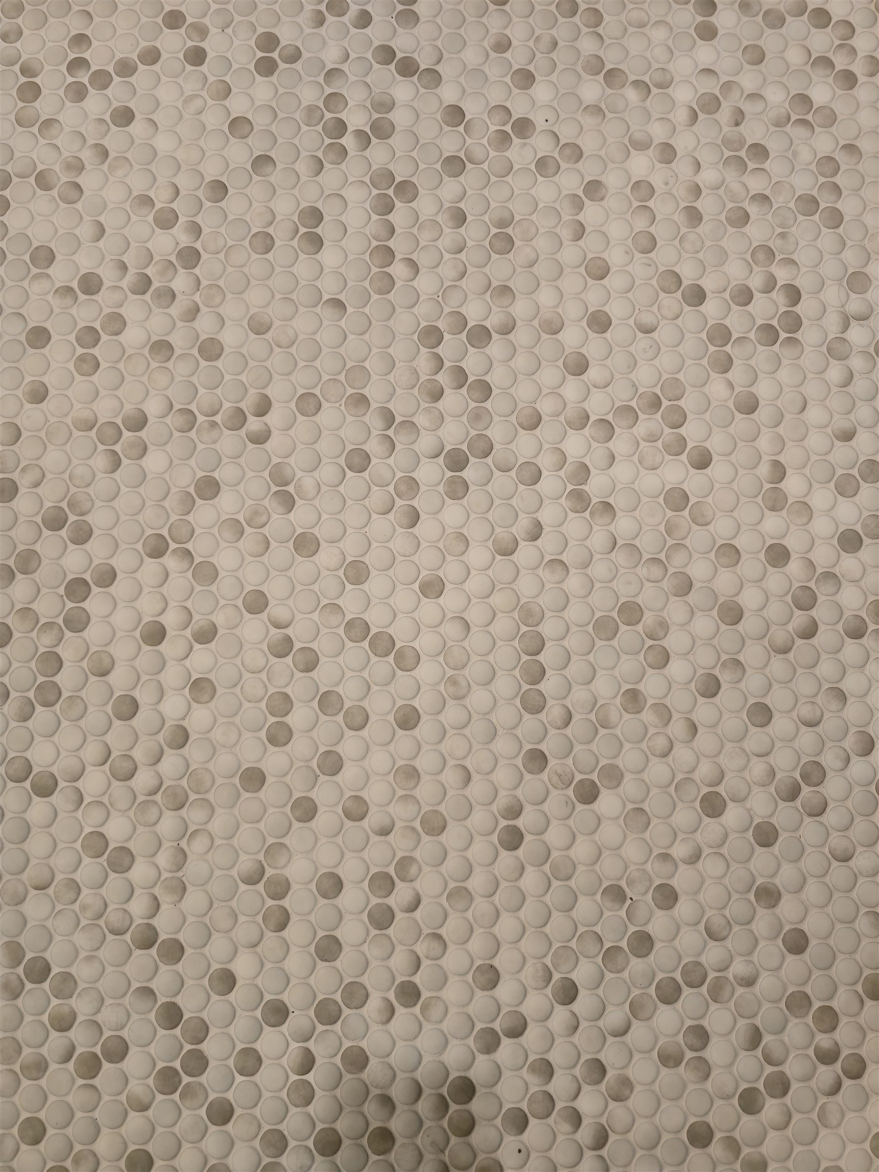 Penny mosaic tile floor wet room Fishers IN