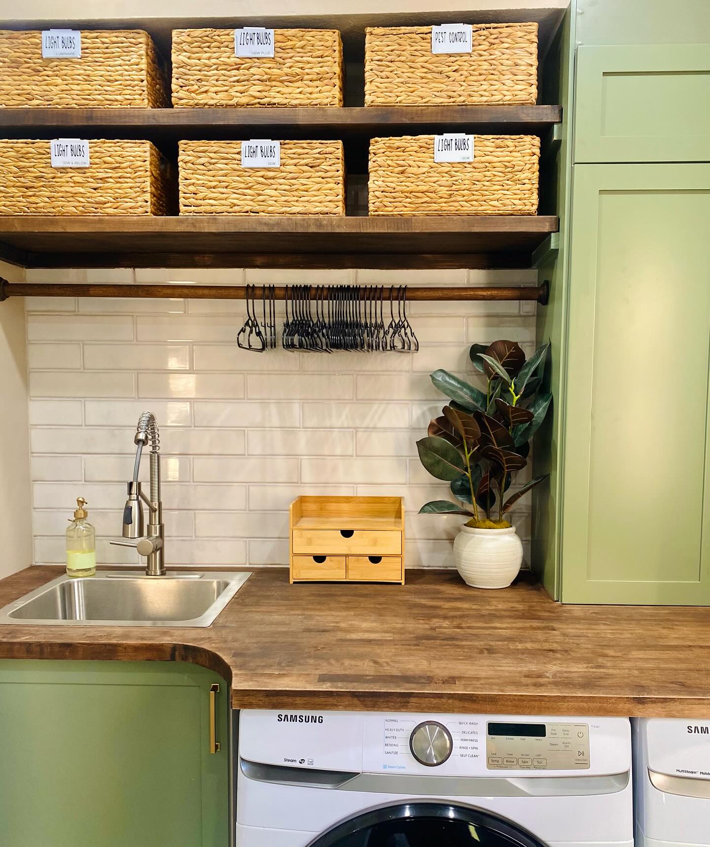 Modern laundry room renovation Geist Fishers IN