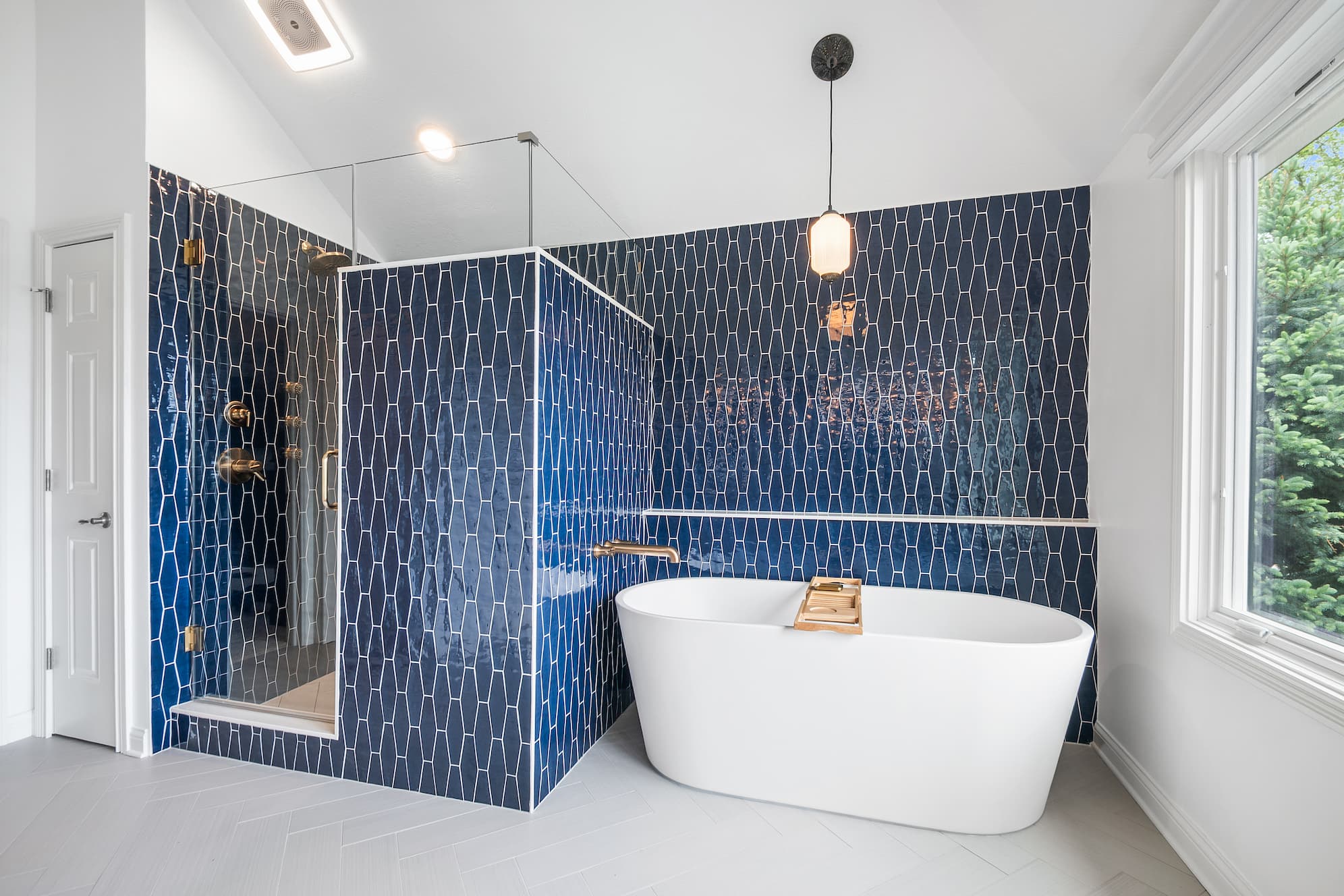 Three-bathroom remodel near Geist Fishers Indiana