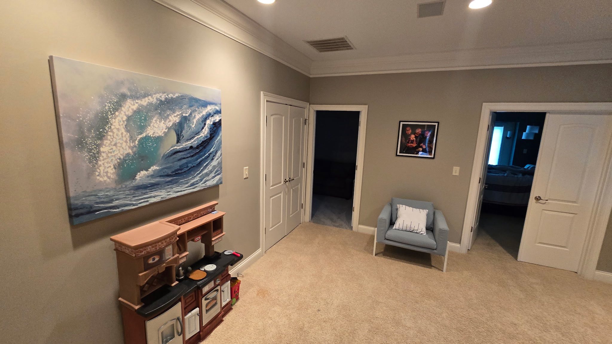 Modern upper level renovation Geist IN