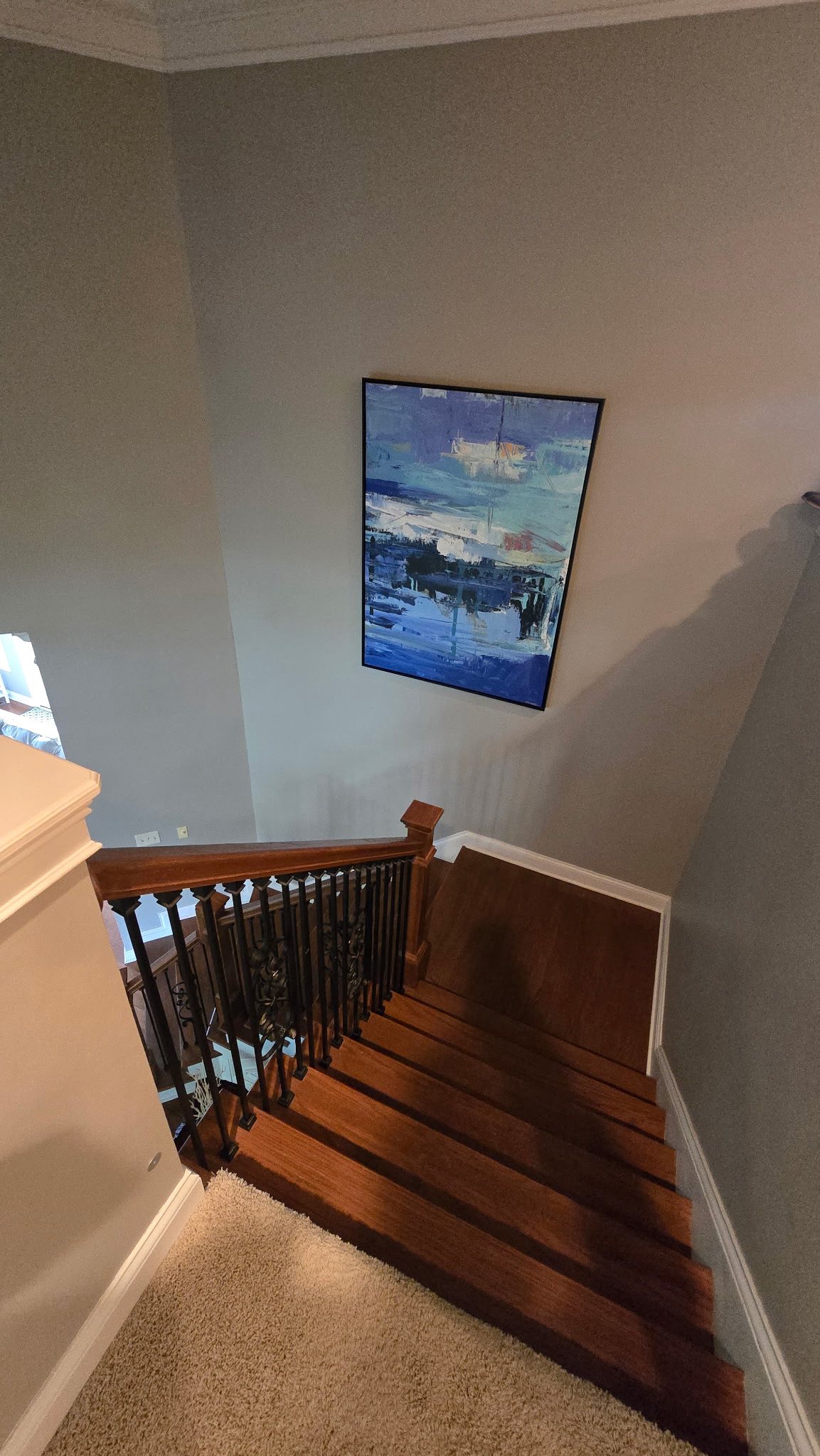 Upper level interior remodel Geist IN