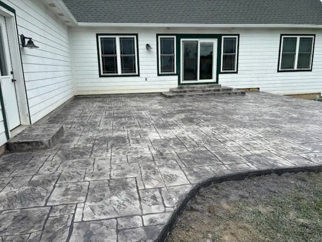 Decorative stamped concrete Noblesville Indiana