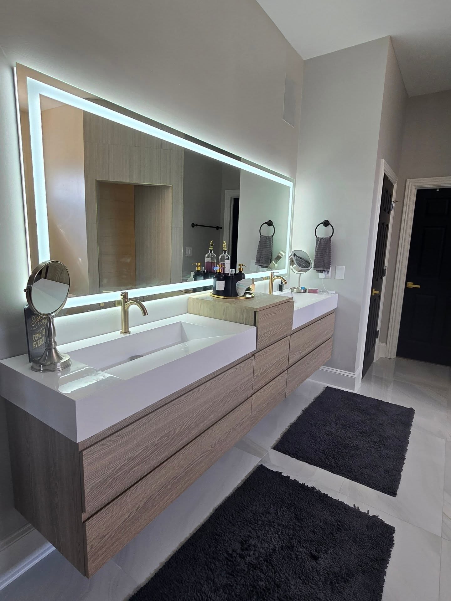 Completed tile bathroom remodel Noblesville IN