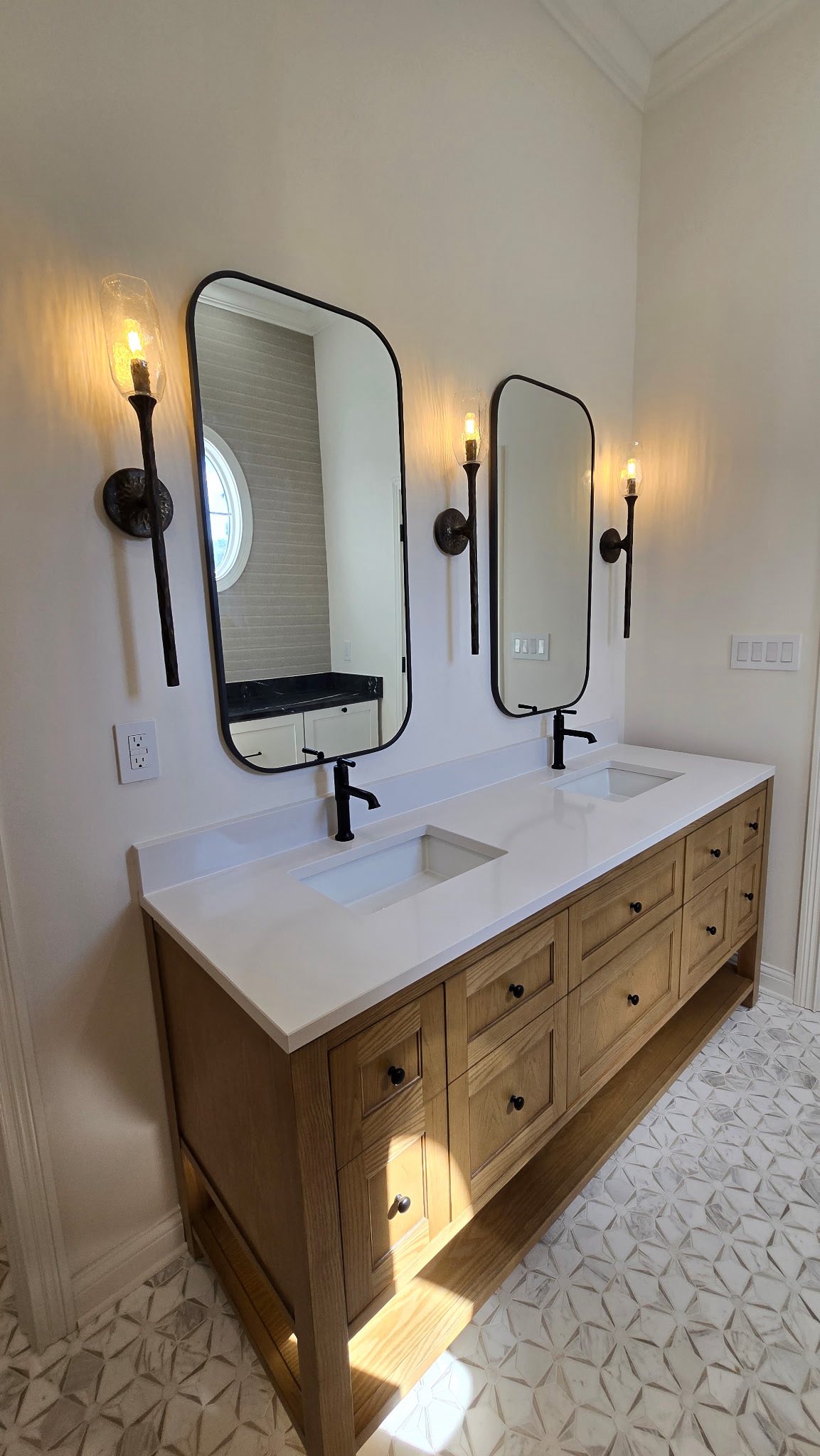 Jack and Jill bathroom remodel Zionsville Indiana