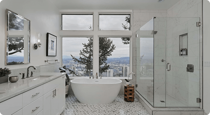 moren spacious bathroom design