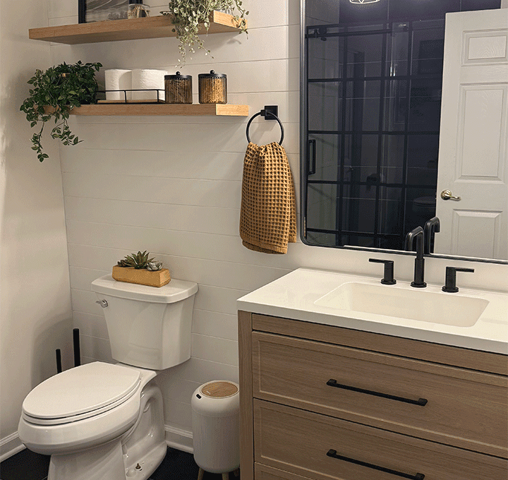 bathroom remodel after