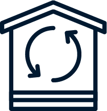 house-circle-arrows
