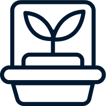 planter icon, environment